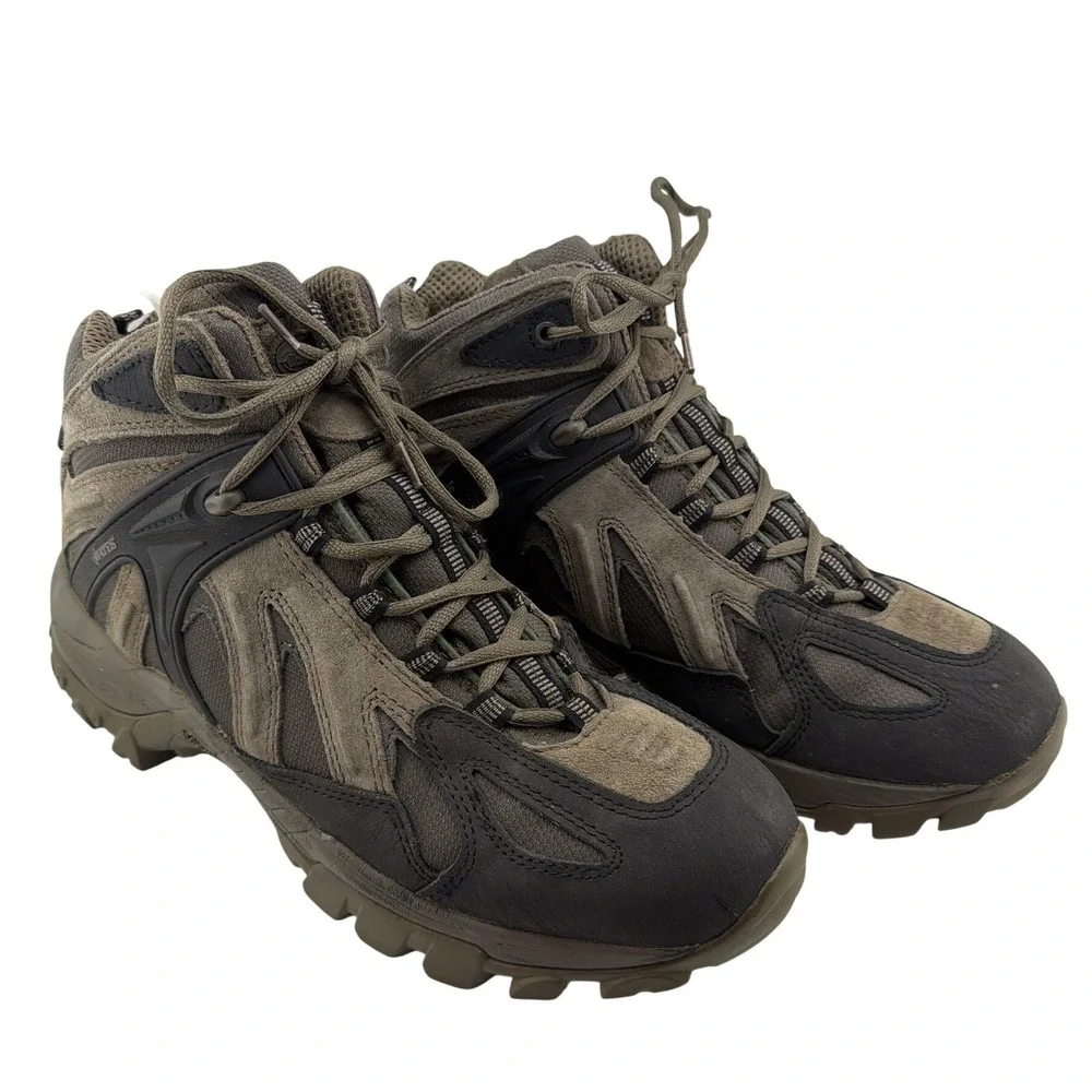Bates Tactical Hiking Boots Mens 11.5‎ Brown Fair Leather Mesh E02411 AS/IS N/R